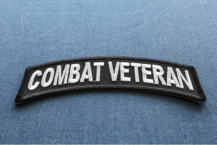 Combat Veteran Patch diagonal view