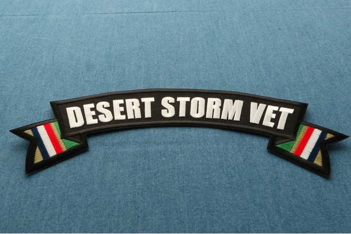 Desert Rovers Patch Desert Storm Vet Patch, US Flag Large Rocker Patch by Ivamis Patches
