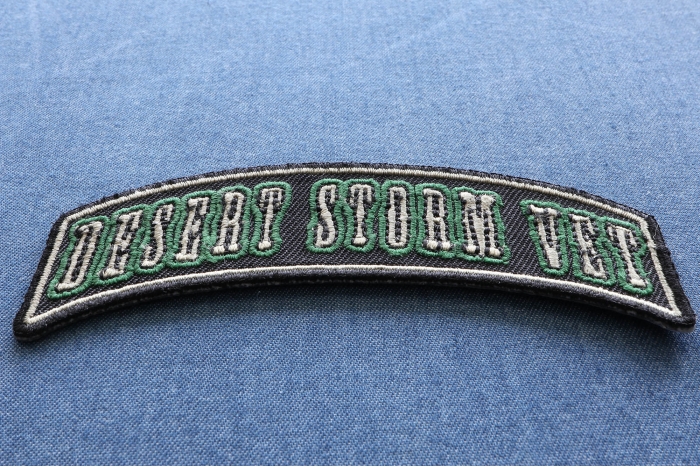 Desert Storm Vet Rocker Small Patch diagonal view