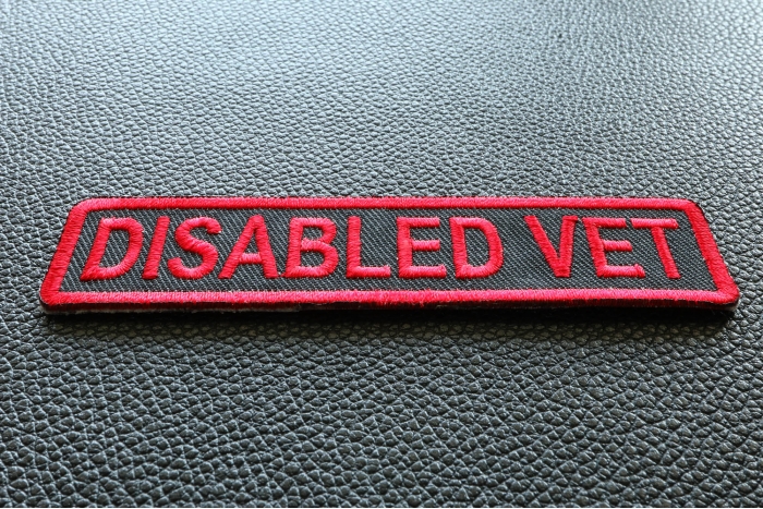 Disabled Vet Patch diagonal view