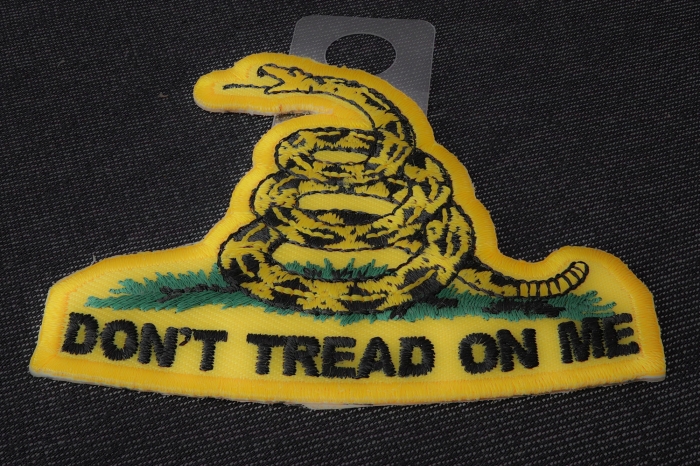 Don't Tread On Me Small Patch diagonal view