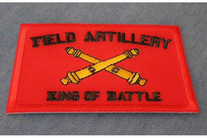 Field Artillery King of Battle Patch diagonal view