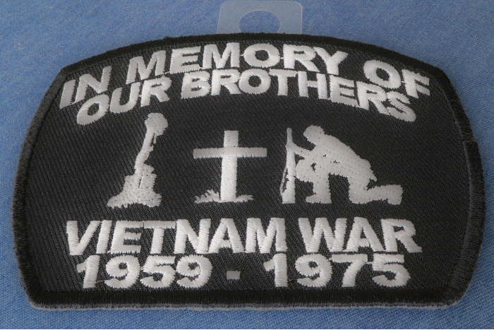In Memory Of Our Brothers Vietnam War Patch diagonal view