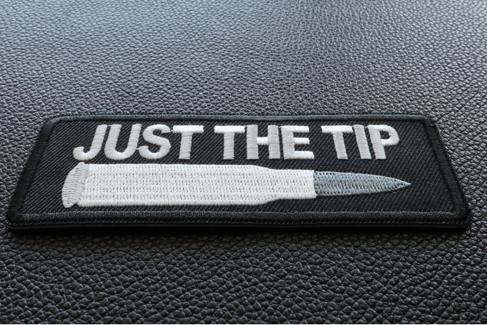 Just The Tip Bullet Patch diagonal view
