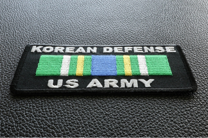 Korean Defense Patch US Army diagonal view