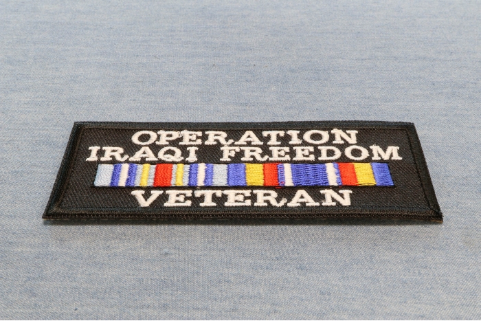 Operation Iraqi Freedom Veteran Patch diagonal view