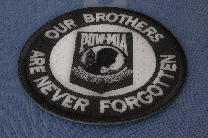 Our Brothers Are Never Forgotten Patch Small diagonal view