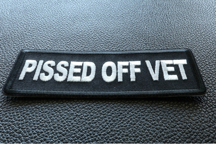Pissed off Vet Patch diagonal view