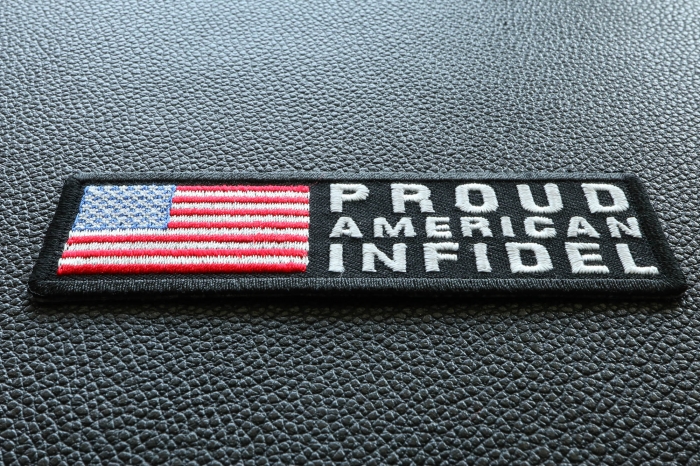 Proud American Infidel Patch diagonal view