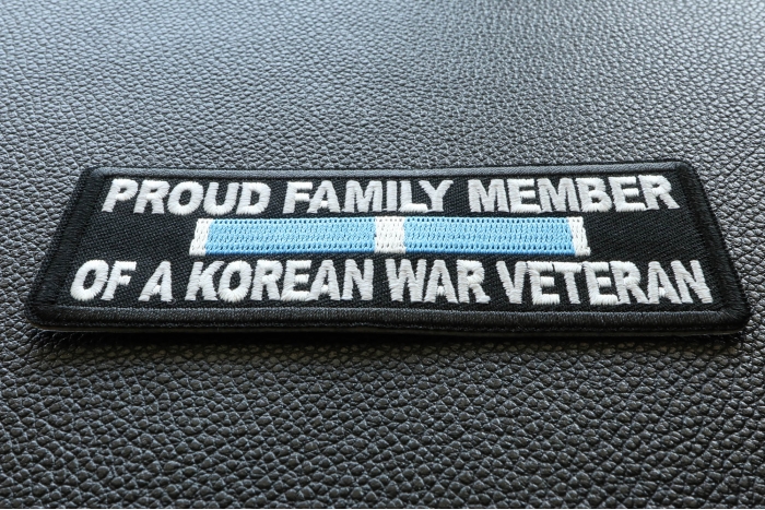 Proud Family Member of a Korean War Veteran Patch diagonal view