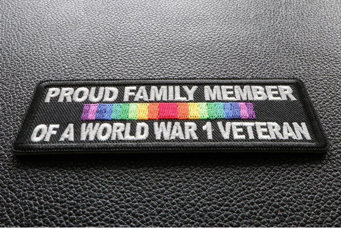 Proud Family Member of a World War 1 Veteran Patch diagonal view
