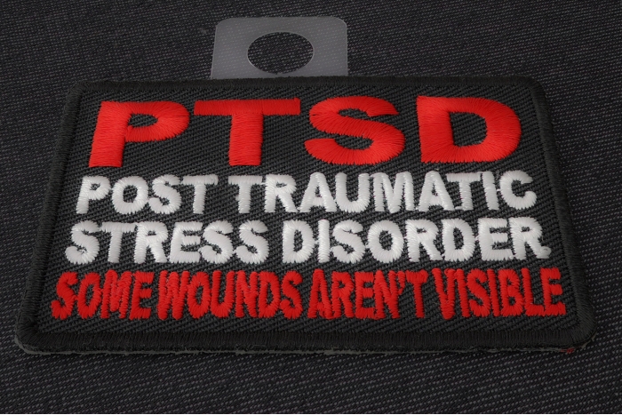 PTSD Patch For Vets - Some Wounds Are Not Visible diagonal view