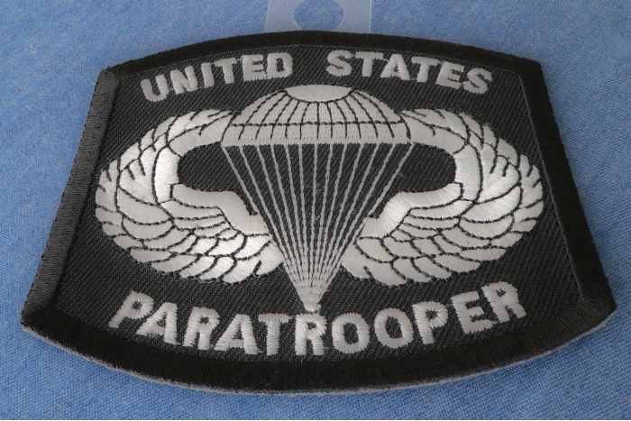 US Paratrooper Patch diagonal view