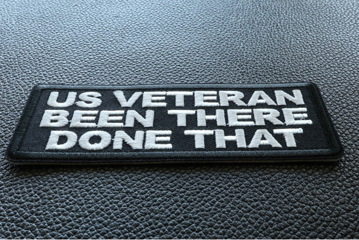 US VETERAN Been there done that patch diagonal view