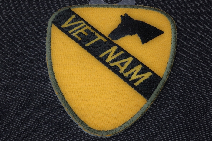 Vietnam 1st Cavalry Patch diagonal view
