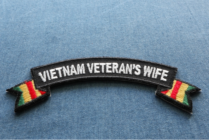 Vietnam Veteran's Wife Patch diagonal view