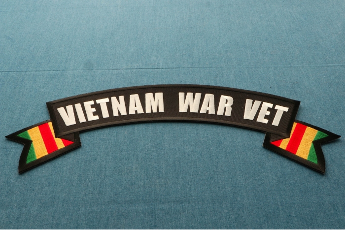 Vietnam War Vet Patch diagonal view