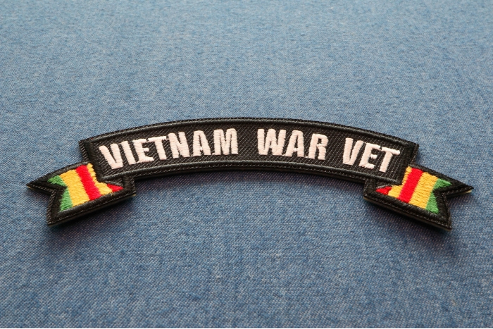 Vietnam War Vet Ribbon Small Rocker diagonal view