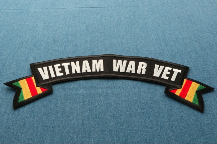 Vietnam War Vet Patch diagonal view