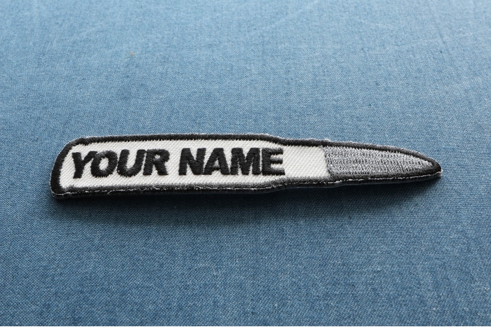 Bullet With Your Name On It Military Morale Patch diagonal view