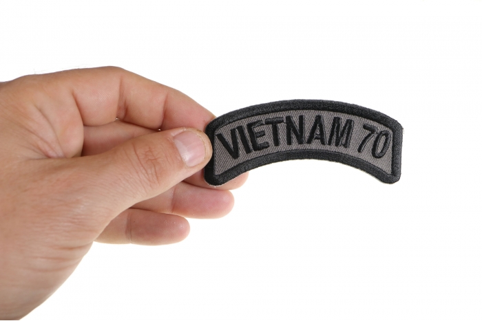 Vietnam 1970 Patch shown on hand for size comparison