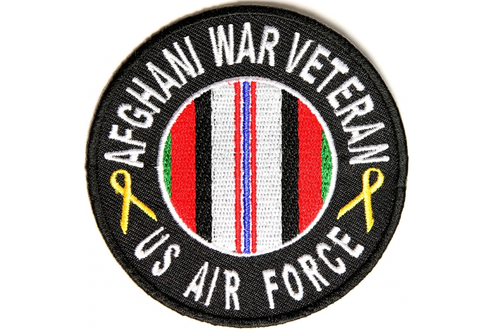 Afghani War Veteran US Air Force Round Patch