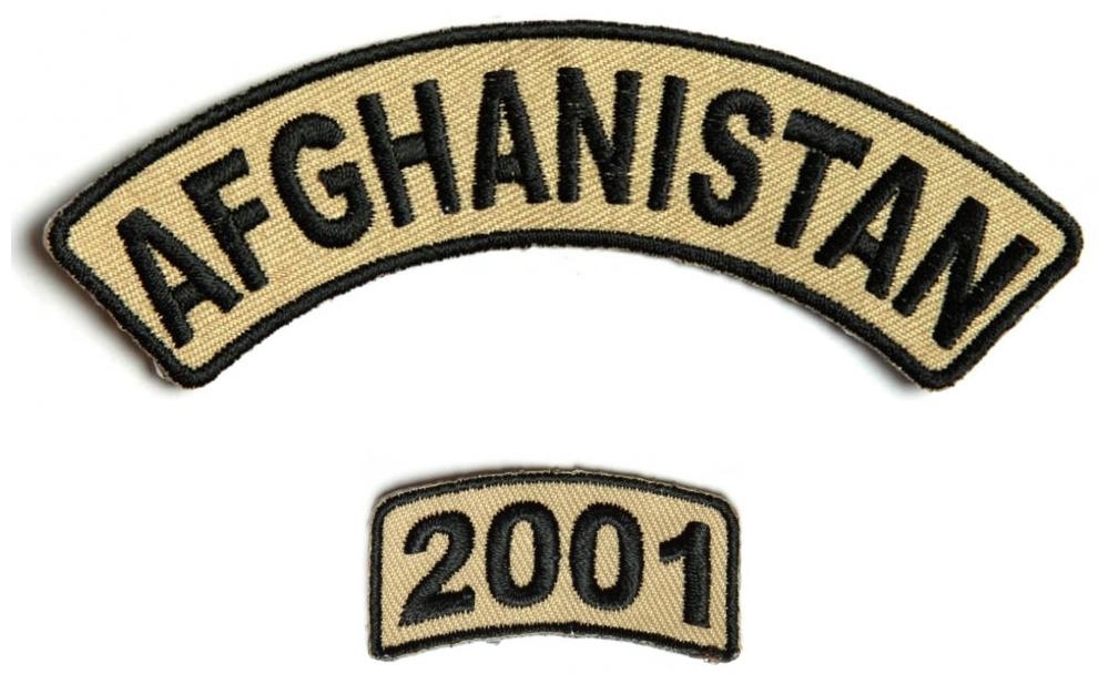 Afghanistan 2001 Rocker Patch 2 Pieces