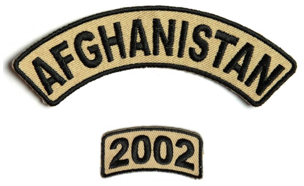 Afghanistan 2002 Rocker Patch 2 Pieces