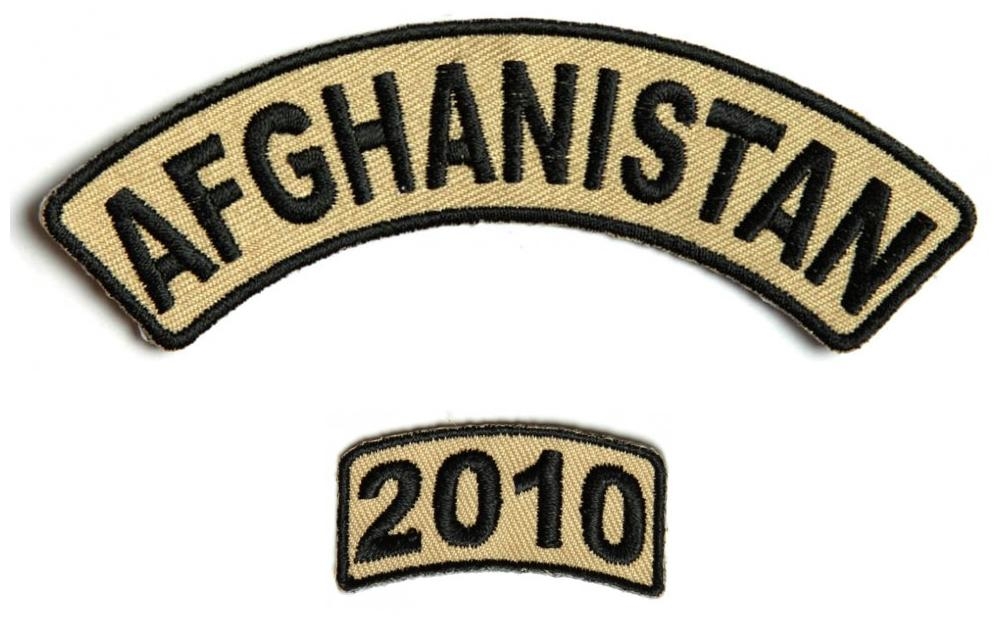 Afghanistan 2010 Rocker Patch 2 Pieces