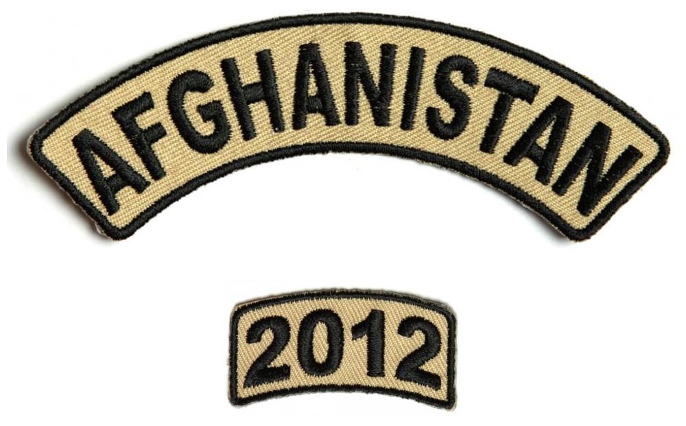 Afghanistan 2012 Rocker Patch 2 Pieces