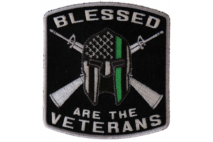 Blessed Are The Veterans Iron on Patch