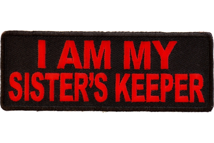 I Am My Sister's Keeper Patch In Red