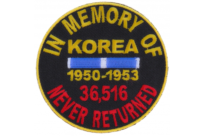 In Memory Of Korea Round Patch