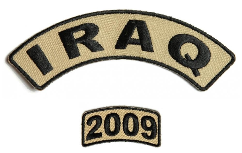 Iraq 2009 Rocker Patch Set 2 Pieces
