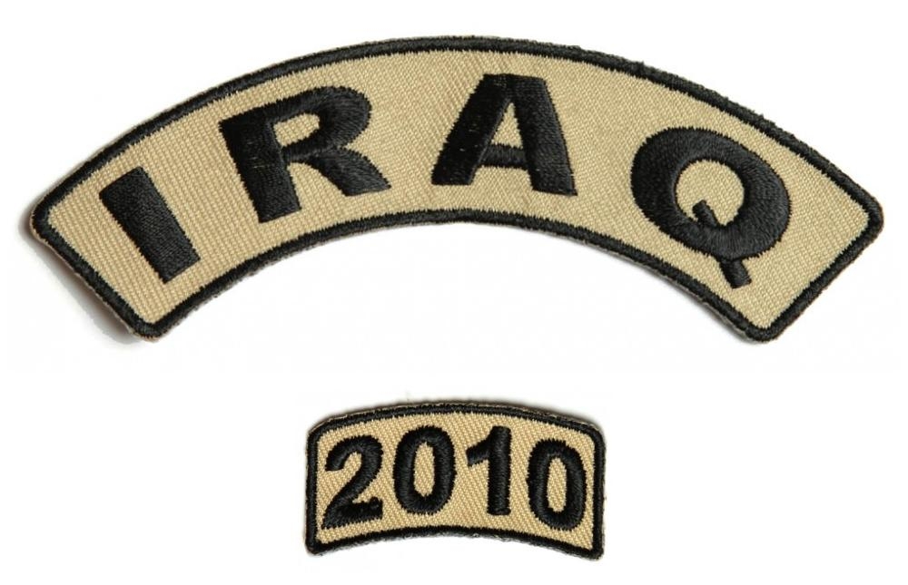 Iraq 2010 Rocker Patch Set 2 Pieces