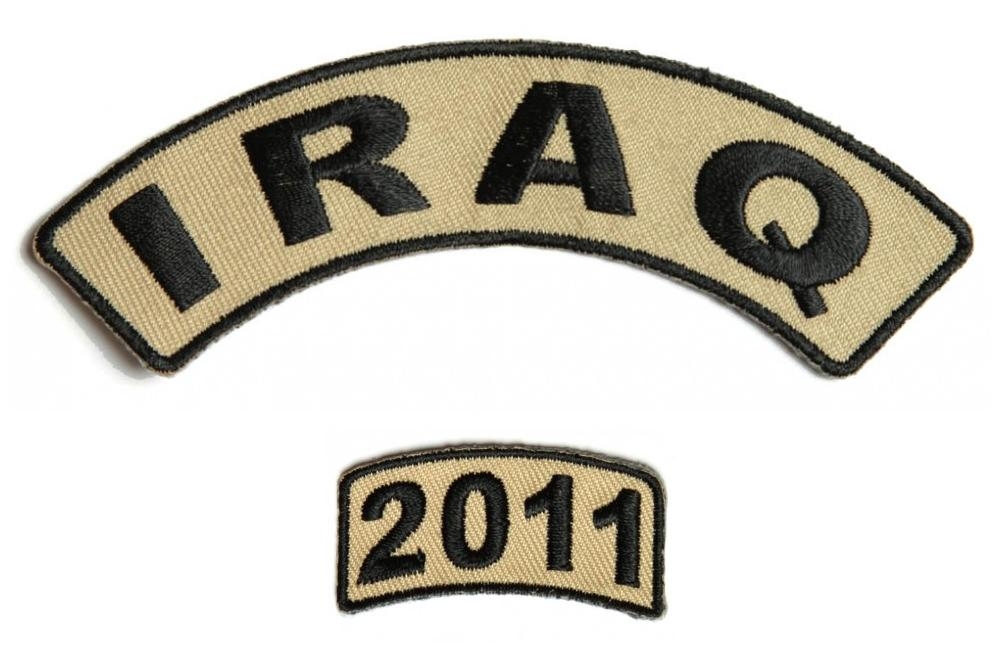 Iraq 2011 Rocker Patch Set 2 Pieces