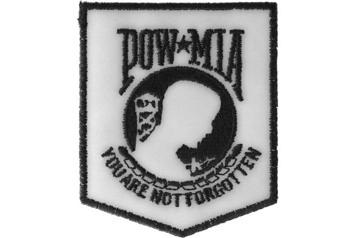 POW MIA Reflective Patch