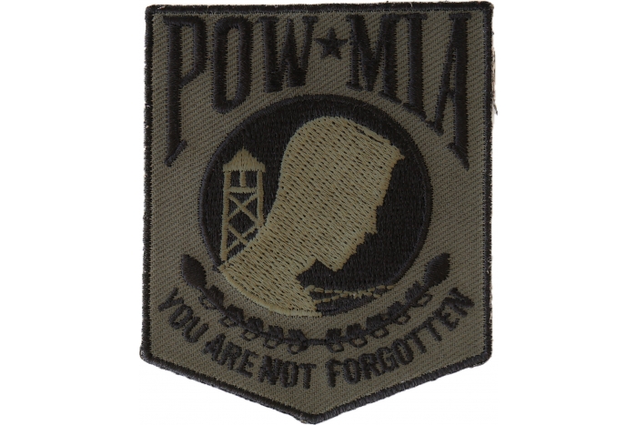 POW MIA Subdued Green Patch