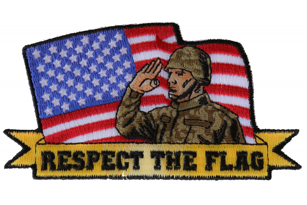 【VETEZE】22SS★  Flag Single Coat Respect the flag Soldier Salute Patch by Ivamis Patches
