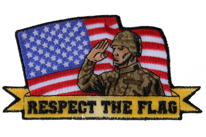 Saluting Soldier Patch