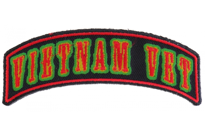 Vietnam Vet Rocker Small Patch