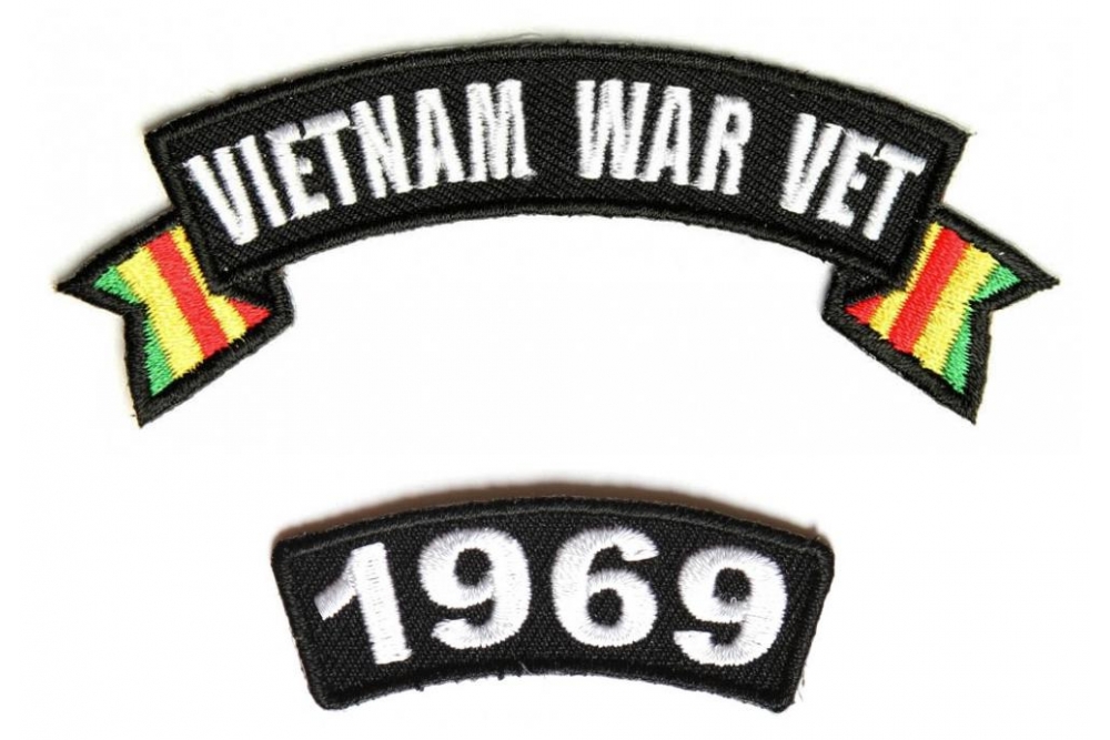 Vietnam War Vet 1969 Patch Set