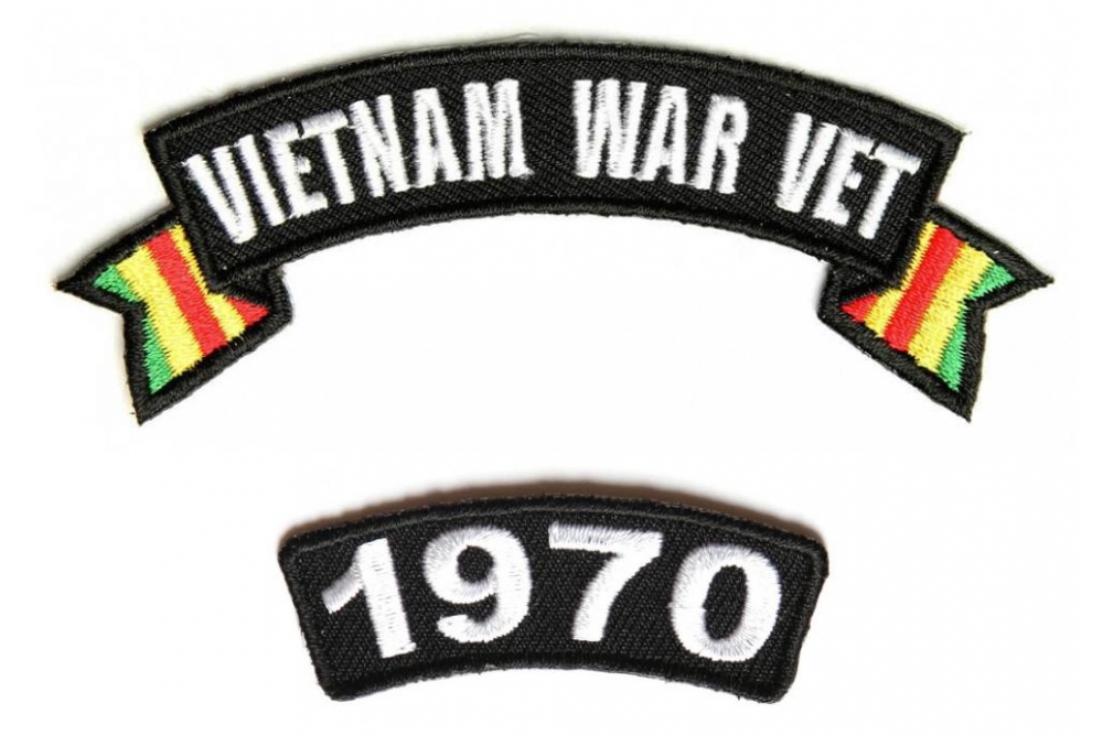 Vietnam War Vet 1970 Patch Set