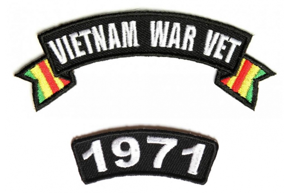 Vietnam War Vet 1971 Patch Set