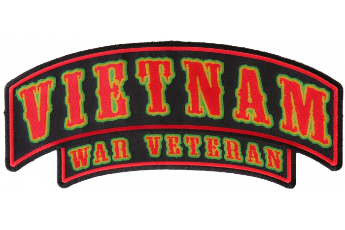 Vietnam War Veteran Rocker Large | Large Military Rockers -TheCheapPlace