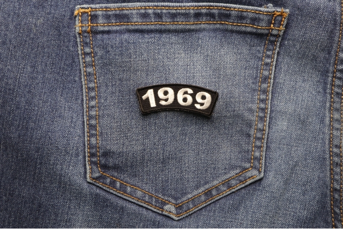 1969 Year Patch shown on jeans
