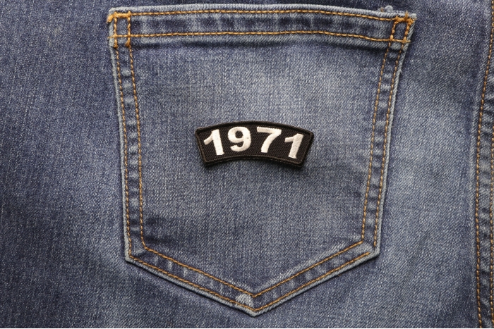 1971 Year Patch shown on jeans