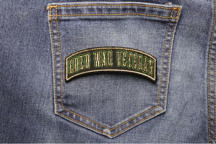Cold War Veteran Patch shown on jeans