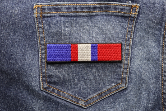 Kosovo Campaign Ribbon shown on jeans