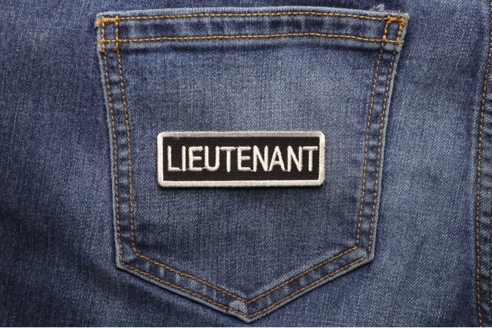 Lieutenant Patch shown on jeans